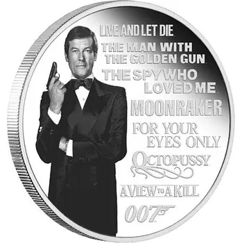 Stříbrná mince Roger Moore 1 Oz (James Bond™ - Legacy) 2022 PROOF - (2.)