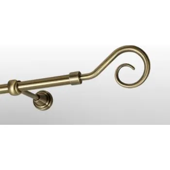 Garnýž Kovová garnýž Antik Ø 25 mm - koncovka Hak tyč hladká