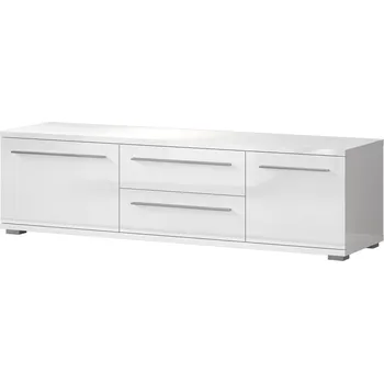 Televizní stolek Stolek televizní bílý lesk PIANO TV165