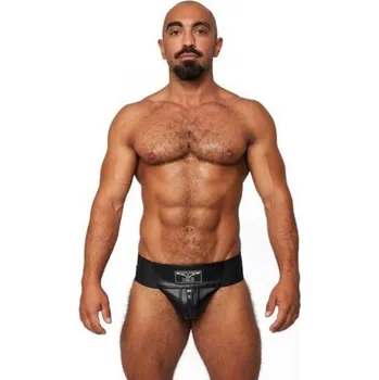 Pánské erotické prádlo Jocksy Mister B Leather Premium Jockstrap černé S, pánské kožené jocksy