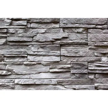 Fototapeta DIMEX | Vliesová fototapeta Textura šedé kamenné zdi MS-5-2390 | 375 x 250 cm| šedá + Vliesová fototapeta na stěnu DIMEX Textura šedé kamenné zdi MS52390 v rozměru 375 x 250 cm + lepidlo zdarma