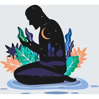 Malování podle čísel - Modlit se Velikost: 40x50cm, Rámování: Pouze srolované plátno