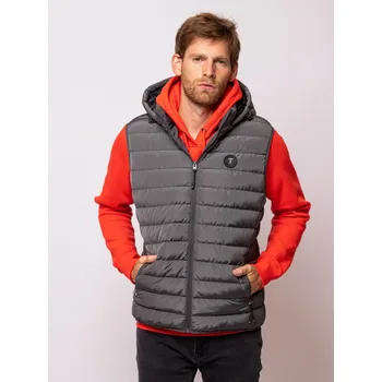 Pánské tričko Heavy Tools pánská prošívaná vesta Wanti grafitová Velikost: S