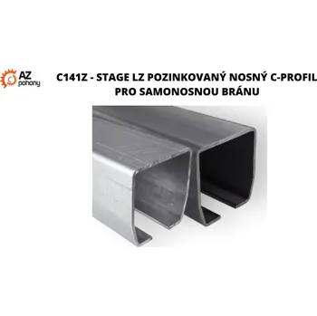 C141Z - STAGE LZ pozinkovaný nosný c-profil pro samonosnou bránu