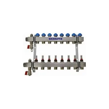 rozdělovač topení Rozdělovač pro podlahové topení 9 okruhů - rozvaděč nerez komfort 3053417