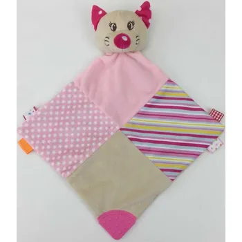 plyšák Usínáček Kočička Baby Mix růžový