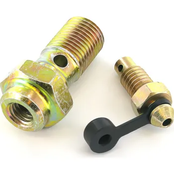 Spojovací materiál motoru Banjo šroub M10x1,0mm + odvzdušňovací šroub 4-pístkového brzdiče Stage6 R/T