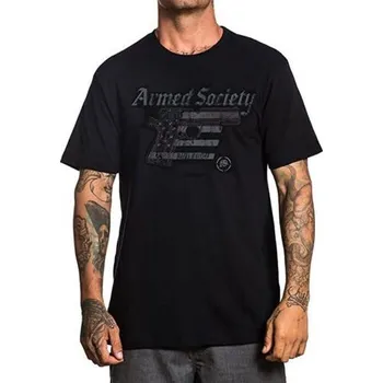 Pánské tričko TRIKO METAL MULISHA LAND OF THE FREE S/S - černá - XL + při osobním odběru 674 Kč