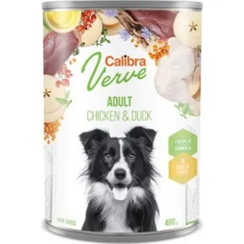 Krmivo pro psa Calibra Dog Verve konz.GF Adult Chicken&Duck 400g Výhodné balení 6 kusů