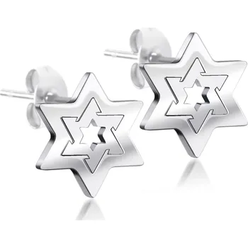 Náušnice BRUNOshop.cz Náušnice DAVIDOVA HVĚZDA