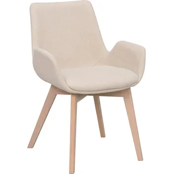 Jídelní židle ROWICO Béžová jídelní židle DRIMSDALE se světlými nohami 120805