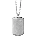 BRUNOshop.cz Přívěsek VOJENSKÁ (PSÍ) ZNÁMKA s otiskem + řetízek