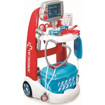 Hra na obchod Dětský doktorský vozík (Dětský doktorský vozík s 16 Ks příslušenství)