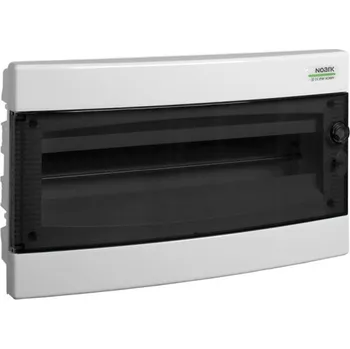 Rozvaděč Noark 106167 PNF-HW 18T Plastová rozvodnice, průhledné dveře, pro montáž do dutých stěn, montáž pod omítku, IP40, 1 řada, 18 modulů (PNF-HW 18T)
