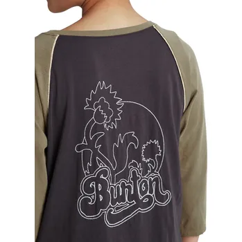 Dámské tričko burton Dámské triko caratunk raglan phantom/martini olive