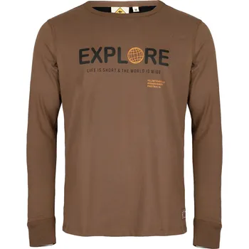 Pánské tričko Pánské tričko Explore s dlouhým rukávem Roadsign Australia Barva: Hnědá, Velikost: M