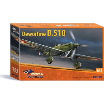 Plastikový model Dora Wings 1/32 Dewoitine D.510 (4x camo)
