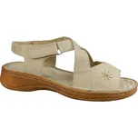 Dámské kvalitní kožené boty 6088/I. - 01; světlá podešev 42