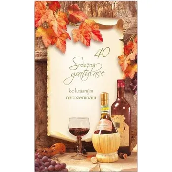 Blahopřání k narozeninám 40 - M11-323