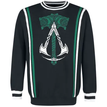 Dámský svetr Pletený svetr z Assassin's Creed - Valhalla - Hammer - Muži - černá