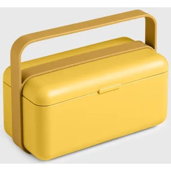 Svačinový box Box na oběd Bauletto Desert Dark S, žlutá - BLIMPLUS (Bauletto krabička na jídlo, Desert Dark S, žlutá - BLIMPLUS)
