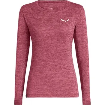 Dámské tričko dámské triko Salewa Puez Melange Dry W L/S Tee, mauvemood melange - vel. 44 116448