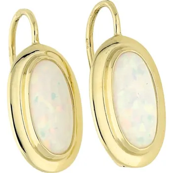 Náušnice Goldstore Zlaté dámské náušnice s opály Váha: 2.73 g