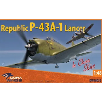 Plastikový model Dora Wings 1/48 Republic P-43A-1 Lancer in China Skies