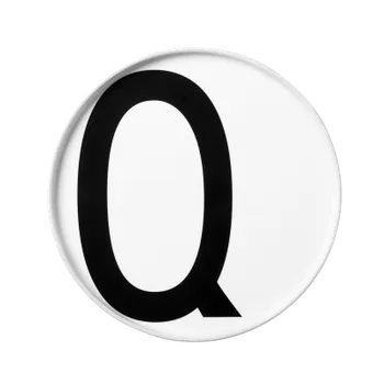 Talíř Porcelánový talíř Letter Q