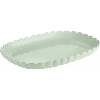 Oválný podnos TIFFANY L, světle zelený - GUZZINI (TIFFANY oválný tác 45 x 31 cm, světle zelený - GUZZINI)