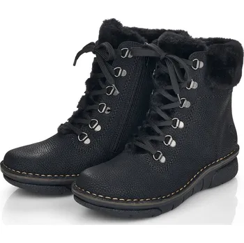 Dámské polobotky Dámská zateplená obuv 73332-00 Rieker černá Barva: schwarz, Velikost: 36