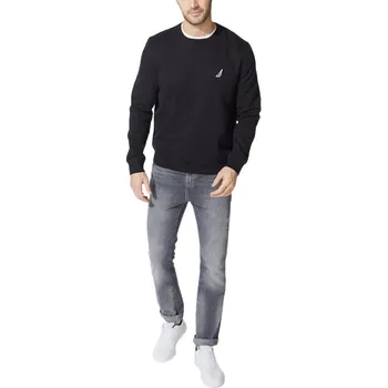 Pánská mikina NAUTICA pánská mikina Basic Crew černá XL