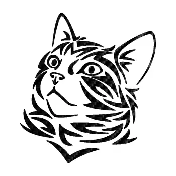 Samolepící dekorace SAMOLEPKA Kočka 028 levá hlavička (50 - 3D karbon černý) NA AUTO, NÁLEPKA, FÓLIE, POLEP, TUNING, VLASTNÍ TEXT, TISK, AUTOSAMOLEPKY.cz, POLEPY, OBRÁZEK, LOGO, SAMOLEPKY