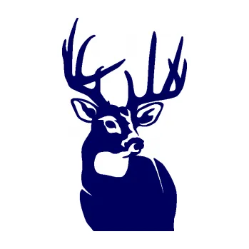 Samolepící dekorace SAMOLEPKA Jelen 007 pravá (23 - tmavě modrá) NA AUTO, NÁLEPKA, FÓLIE, POLEP, TUNING, VLASTNÍ TEXT, TISK, AUTOSAMOLEPKY.cz, POLEPY, OBRÁZEK, LOGO, SAMOLEPKY