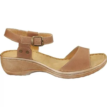 Dámské sandále zdravotní kožené trendy sandály 03108 -65 38