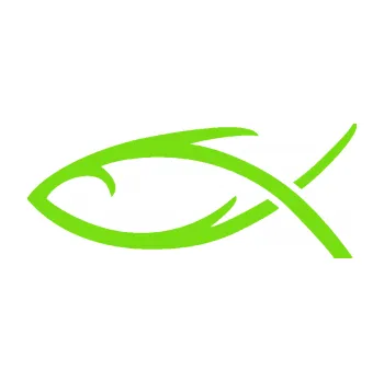 samolepka Jesus rybička 008 (04 - zelená kawasaki) SAMOLEPKA NA AUTO, NÁLEPKA, FÓLIE, POLEP, TUNING, VLASTNÍ TEXT, TISK, AUTOSAMOLEPKY.cz, POLEPY, OBRÁZEK, LOGO, 3D STICKERS