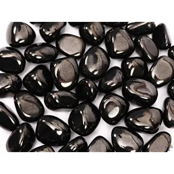 Přírodní kámen Magieprirody.cz Tromlovaný kámen Gagát L velikost 20 - 30 mm - Španělsko #380 Množství: 500g