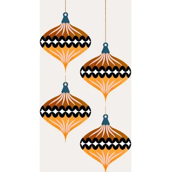 Plakát Plakát, Obraz - Christmas Balls (No.1), Kubistika