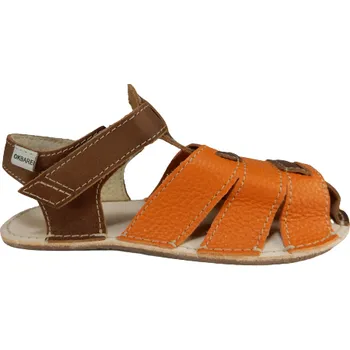 Dívčí sandály SLEVA PALM/ I. BF D 201/I. 65/62 - dětské barefoot sandálky,šíře H, podešev brown 2mm, KS2 22