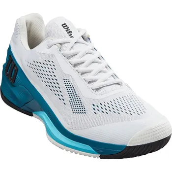 Pánská tenisová obuv Wilson Rush Pro 4.0 white / blue coral / blue atoll 42