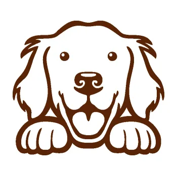 Polep vozidla Pes 175 levá hlavička vykukuje (15 - hnědá) SAMOLEPKA NA AUTO, NÁLEPKA, FÓLIE, POLEP, TUNING, VLASTNÍ TEXT, TISK, AUTOSAMOLEPKY.cz, POLEPY, OBRÁZEK, LOGO, 3D STICKERS