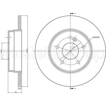 Brzdový kotouč Brzdový kotouč METELLI 23-0522C