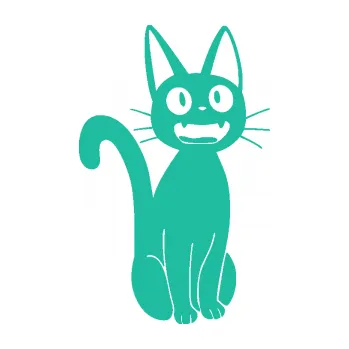 Samolepící dekorace SAMOLEPKA Kočka 031 pravá (25 - tyrkysová) NA AUTO, NÁLEPKA, FÓLIE, POLEP, TUNING, VLASTNÍ TEXT, TISK, AUTOSAMOLEPKY.cz, POLEPY, OBRÁZEK, LOGO, SAMOLEPKY