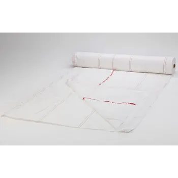 Krycí plachta BERGER – HUCK Plachta na lešení PE 125 g/m2, 2,70 x 50 m, ohnivzdorná, bílá