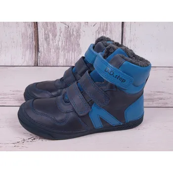 Chlapecká zimní obuv D.D.step Zimní boty D.D. step W040-893B modré kožené kotníkové velikost: 25