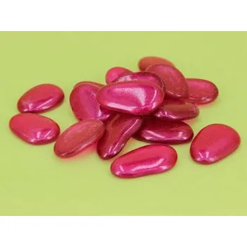 Svatební dekorace Oblázky skleněné 300g - fuchsia