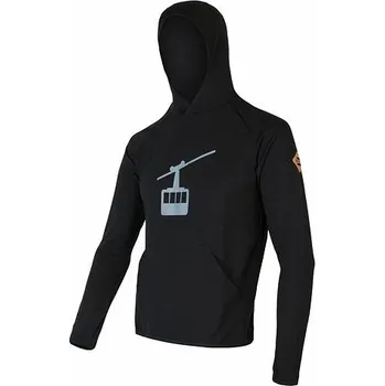 Pánská mikina Mikina pánská SENSOR MERINO UPPER GONDOLA, černá Velikost: L
