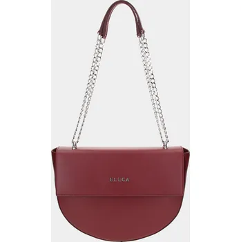 Kabelka Sedlová kabelka Chainy bordó/stříbro