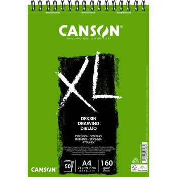 Výtvarný papír Skicák Canson XL Dessin A4 400039088 160g, 50 listů