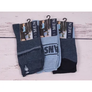 Pánské ponožky CNB BERLIN Ponožky pánské jeans 15339 SADA 3 PÁRŮ velikosti ponožek: 29-30,5 ( EUR vel. 43-46)